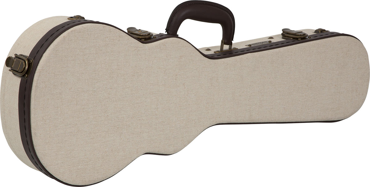 Konzert-Ukulelenkoffer Beige aus Holz Deluxe - GW