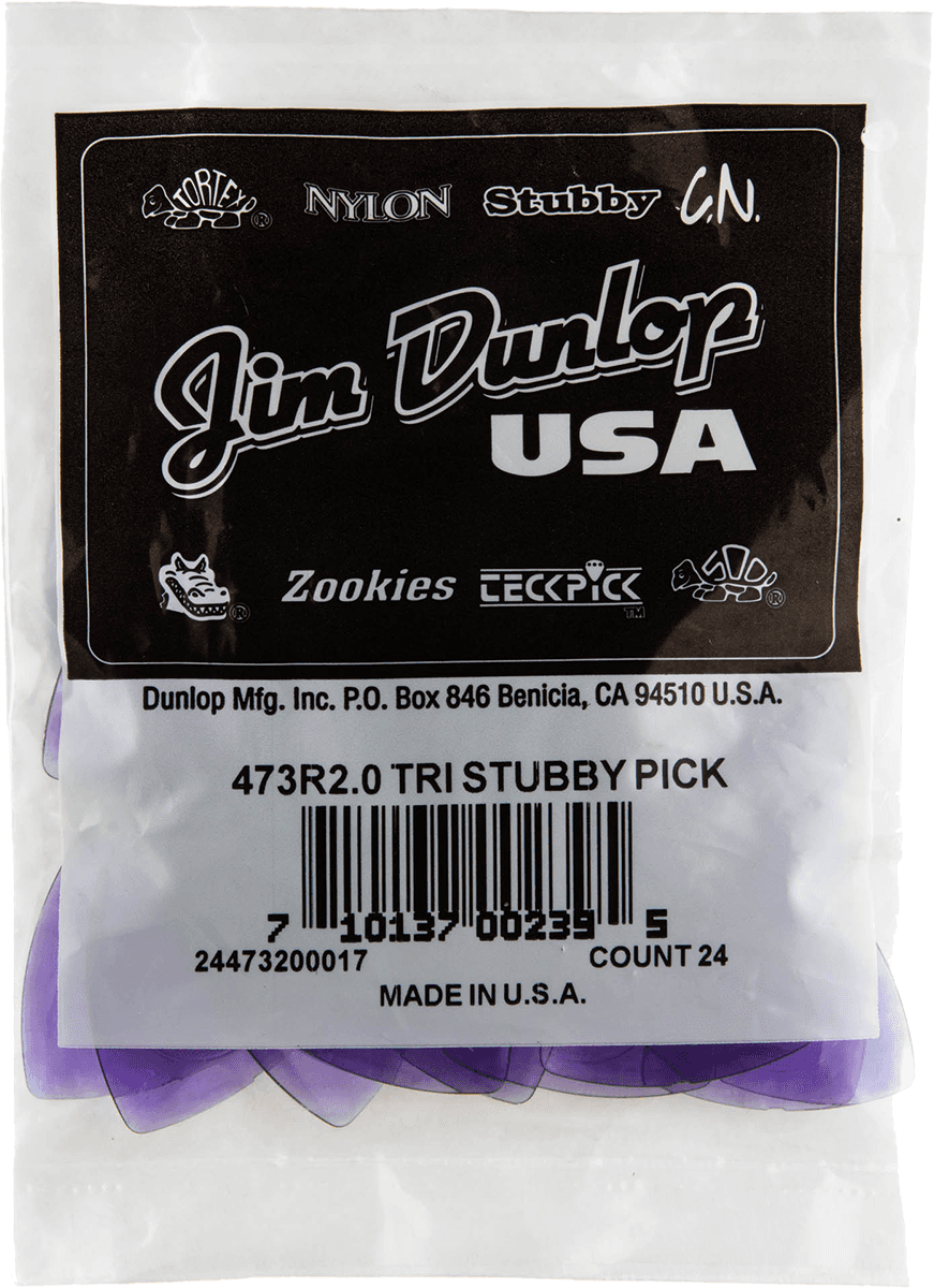 24 x 2,00mm Triangle Stubby Hellviolett
