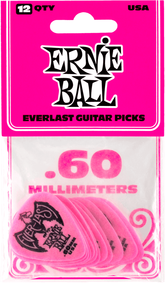 Plektren Everlast 12er-Pack Rosa 0,60mm
