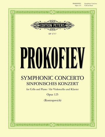 Prokofiev - Symphonic Concerto for Cello and Piano Op. 125