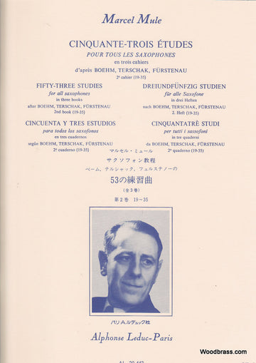 Mule M. - 53 Etudes D Apres Boehm,Terschack Et Furstenau Vol. 2 - Saxophone