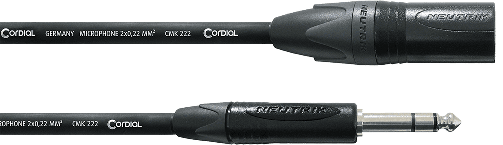 Cordial Audiokabel XLR Stecker/Stereo-Klinke 10 M
