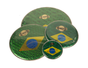 C-PEB01 - Prismatisches Fell 6" - Brasilianische Flagge