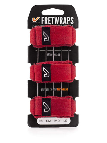 FretWraps 3er-Pack Feuerrot - Klein
