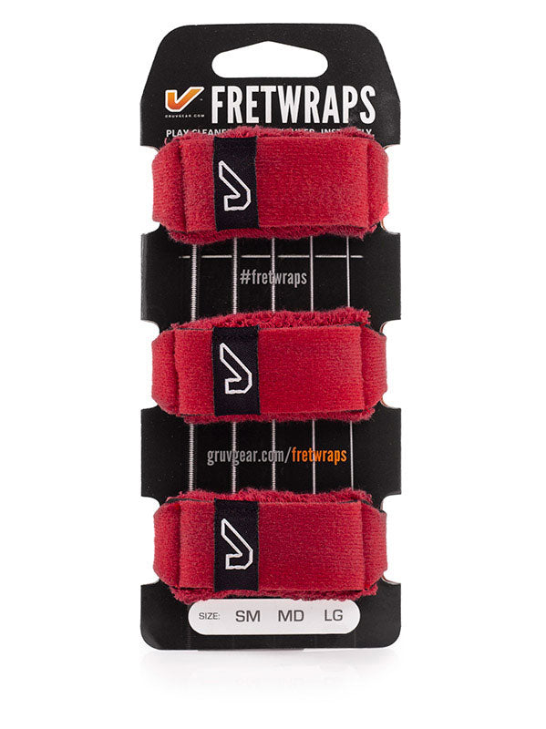 FretWraps 3er-Pack Feuerrot - Klein