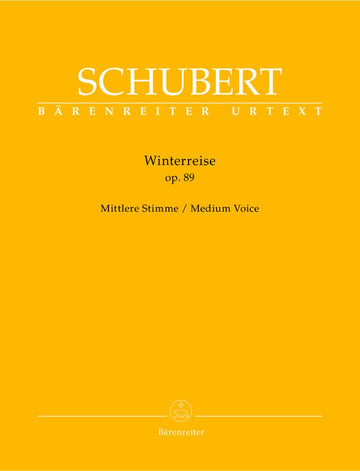 SCHUBERT F. - WINTERREISE OP.89 D 911 - MITTLERE STIMME KLAVIER