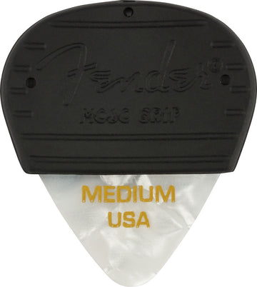 Mojo Grip Plektren Zelluloid Medium 3er-Pack White Moto