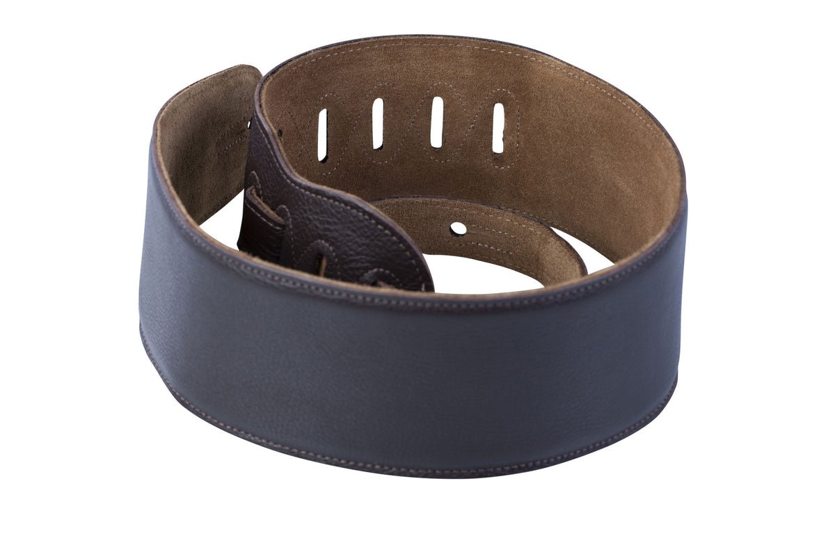 Gepolstertes Leder Mit Wildleder-Rückseite Für Bass 9cm - Dunkelbraun