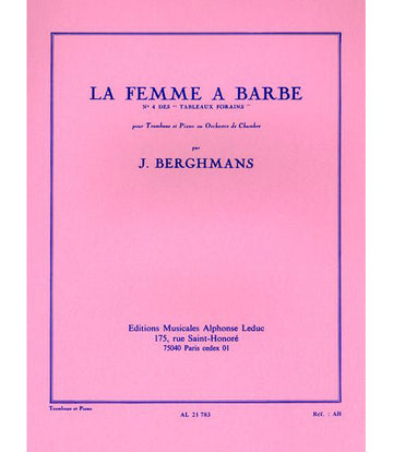 BERGHMANS J. - TABLEAUX FORAINS N° 4 (LA FEMME A BARBE) - POSAUNE UND KLAVIER