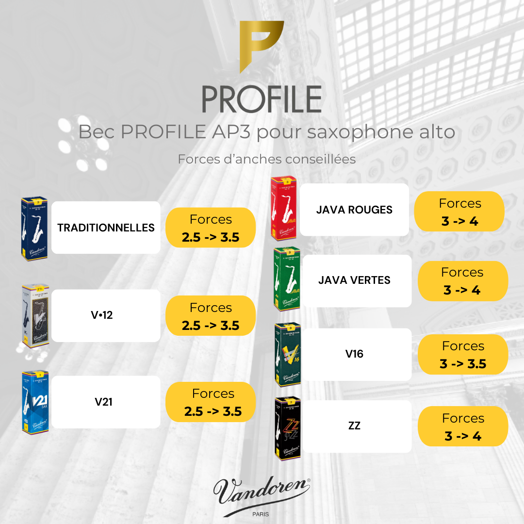 ALTSAXOPHON MUNDSTUCK ALTO AP3 PROFILE