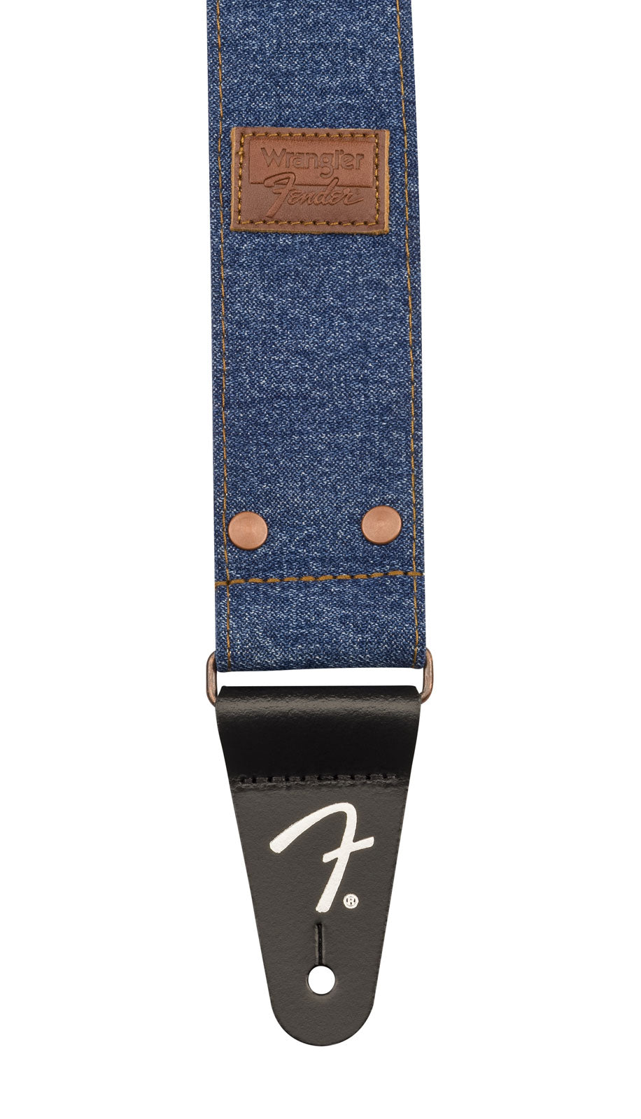 x Wrangler Gurt aus Denim mit Nieten Indigo