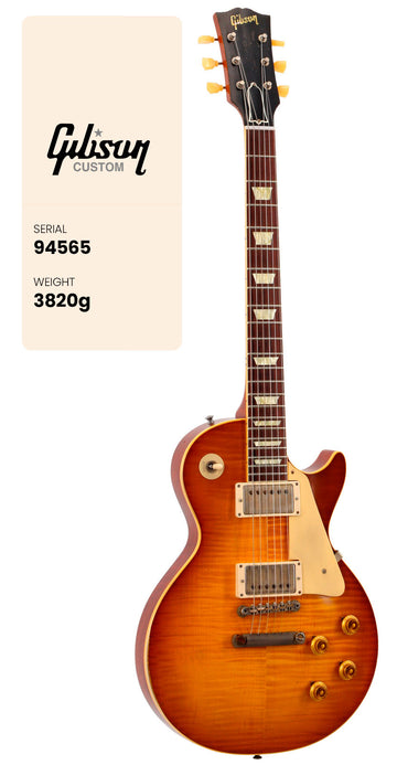Les Paul Standard 1959 stark gealtert Golden Poppy Burst CS MLC #94565