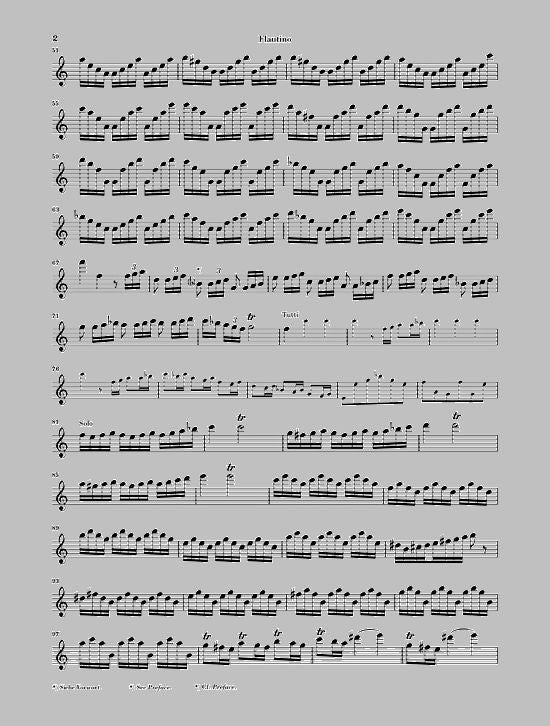 Vivaldi A. - Konzert für Flautino (Blockflöte/Flöte) und Orchester in C-Dur Op. 44 11 Rv 443