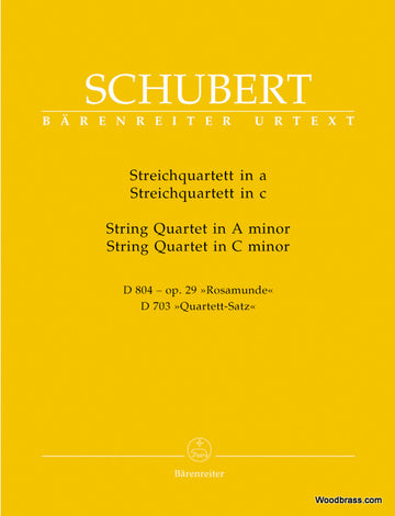 SCHUBERT F. - STRING QUARTET IN A STRING QUARTET IN C