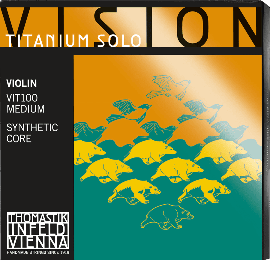 STRINGS VIOLIN VISION TITANIUM SOLO SYNTHETIC CORE MEDIUM VIT100