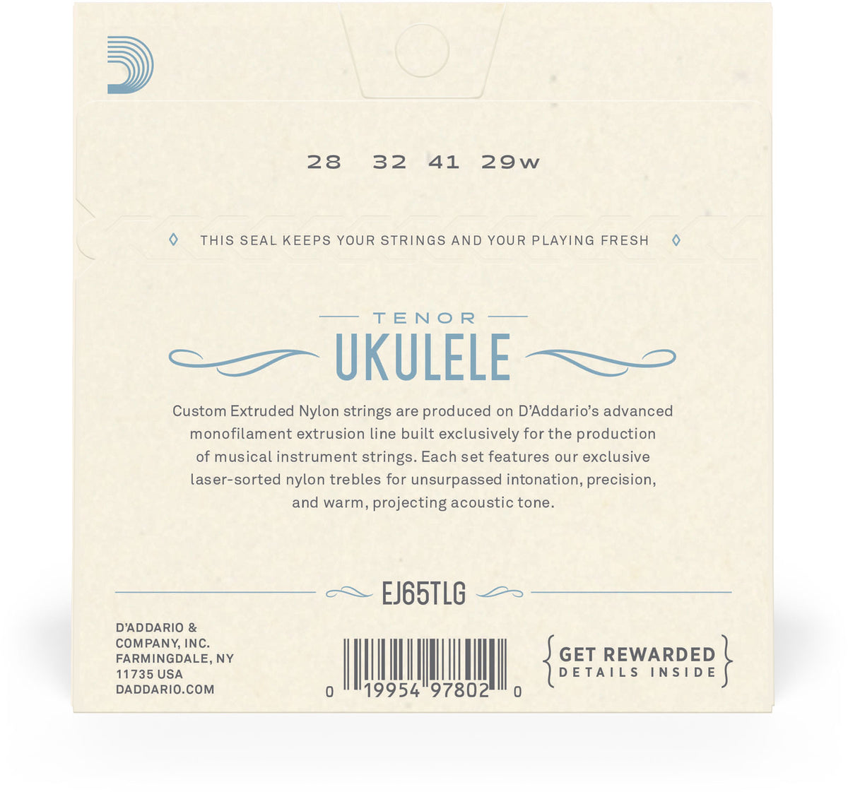 EJ65TLG Saiten für Ukulele Tenor Tiefes G