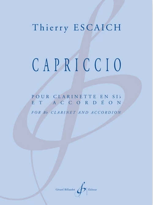 Escaich Thierry - Capriccio - Clarinette Sib & Accordeon