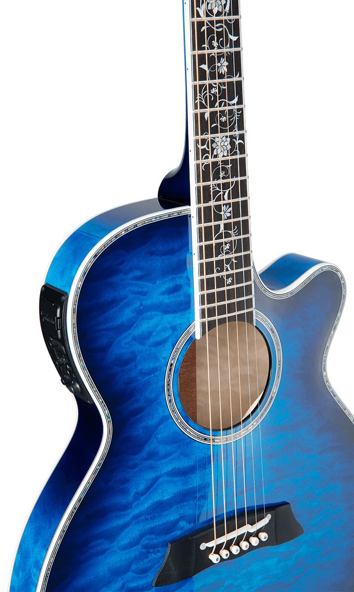 Japan Thin Line Serie Tsp100 Fx Cutaway Quilt Dunkelblau Sunburst