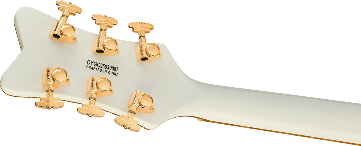 Synchromatic Falcon Hollowbody Single-Cut mit Bigsby EBO Snowcrest Weiß
