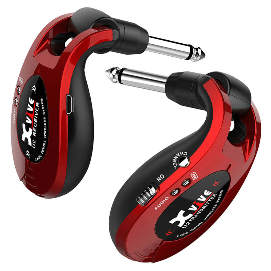 Drahtloses Gitarrensystem ~ Metallic-Rot
