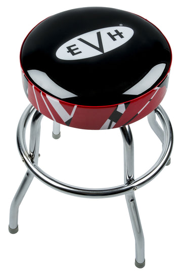 Logo-Barhocker mit gestreiftem Besatz, 25"