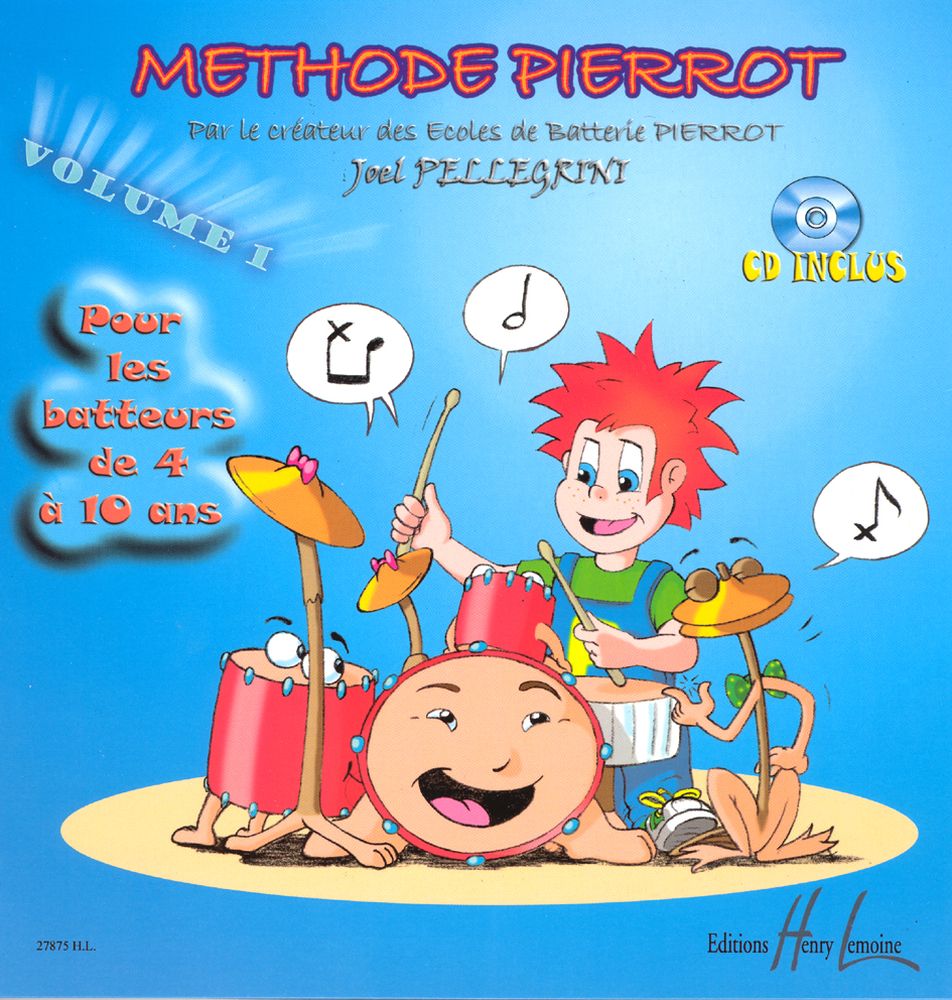 Lemoine Méthode Pierrot Vol.1 Batterie - Pellegrini