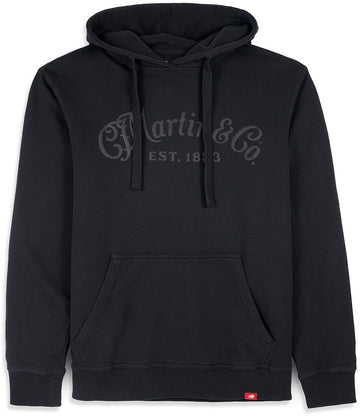 Kapuzen-Sweatshirt Ton-in-Ton Schwarz L