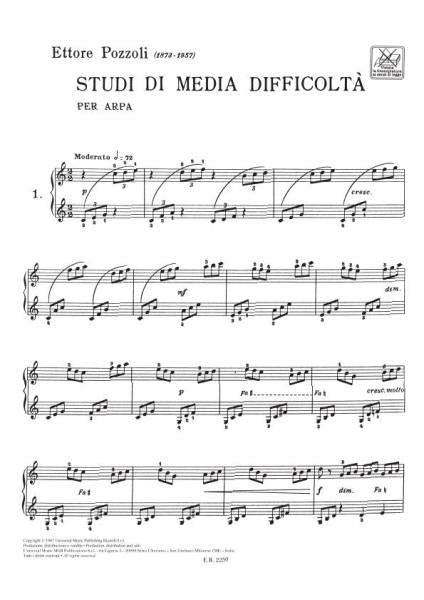 POZZOLI E. - STUDI DI MEDIA DIFFICOLTA - HARPE