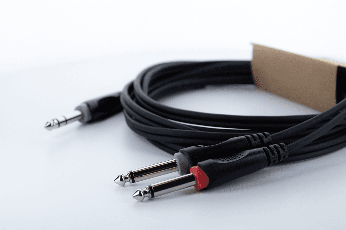 Y-Kabel Stereo-Klinkenstecker / 2 Mono-Klinkenstecker 3 M