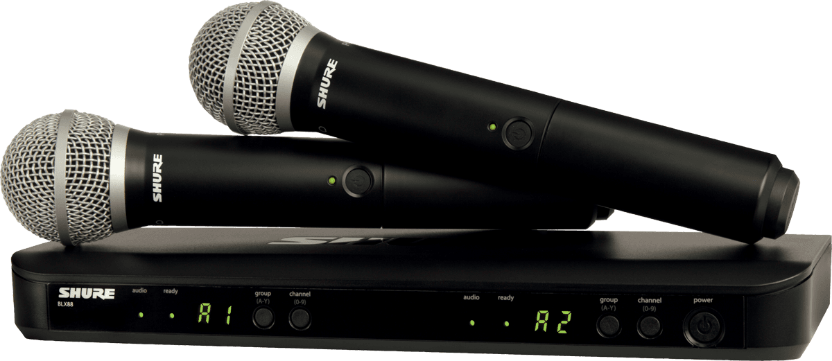 BLX DUAL RECEIVER & PG58 MICROPHONE - H8E