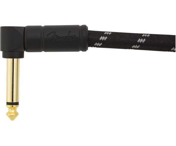 DELUXE INSTRUMENT CABLE ANGLE/ANGLE 1' BLACK TWEED