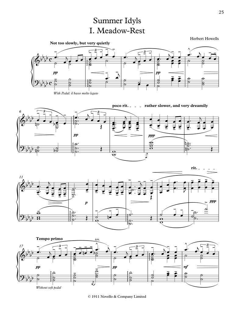 HOWELLS HERBERT - PIANO WORKS