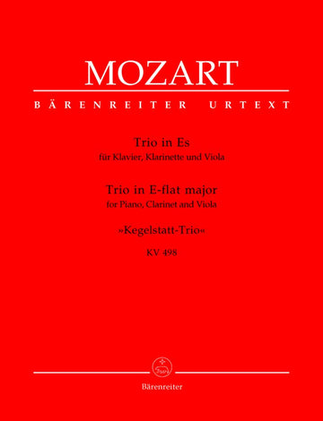 MOZART W.A. - TRIO IN ES KEGELSTATT-TRIO KV 498 - KLAVIER KLARINETTE VIOLA