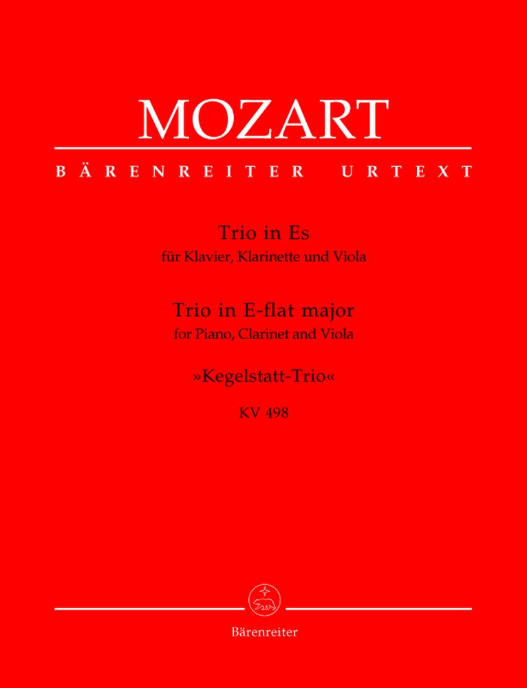 MOZART W.A. - TRIO IN ES KEGELSTATT-TRIO KV 498 - KLAVIER KLARINETTE VIOLA