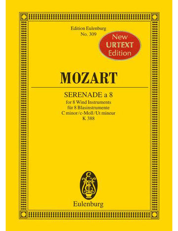 MOZART W.A. - SERENADE A 8 C MINOR KV 388 - 2 HORNS 2 OBOES 2 CLARINETS IN BB AND 2 BASSOONS