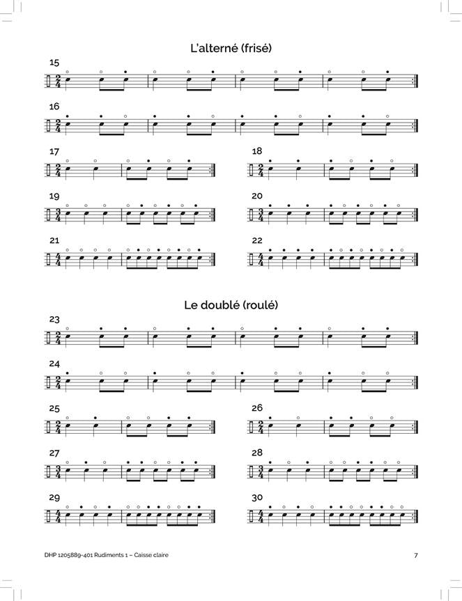 Rudiments 1 Caisse Claire - Deleryuelle