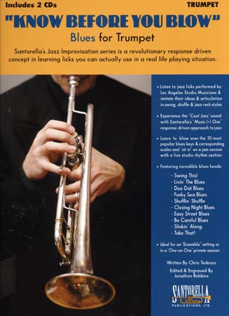 KNOW BEFORE YOU BLOW BLUES FOR TRUMPET + 2 CD