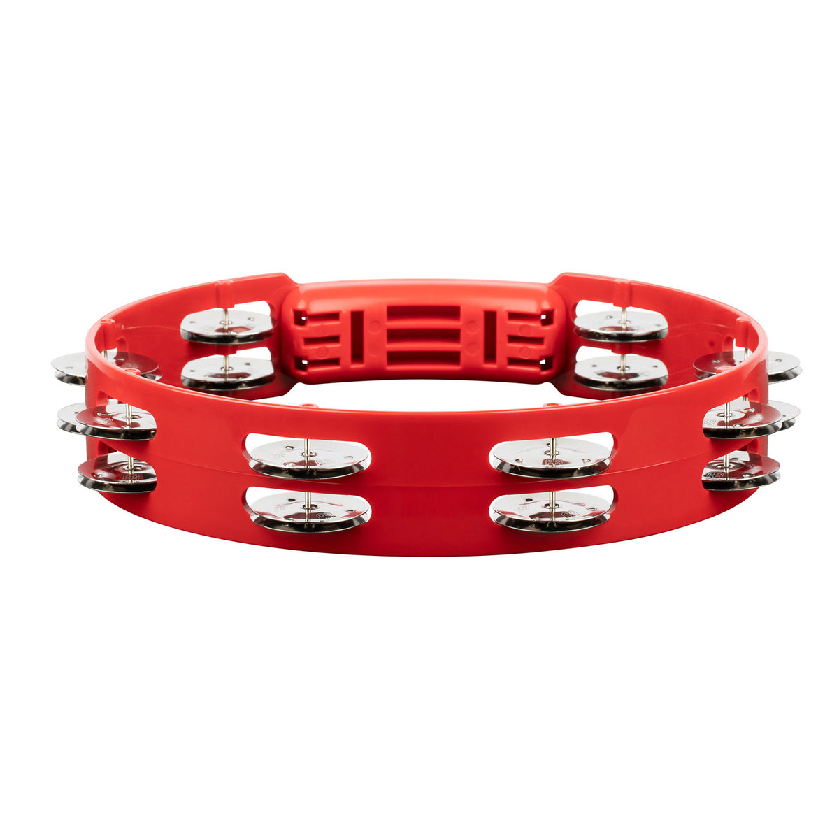 HTT10R - Tambourin ABS Rot 25CM 1 Reihe Zimbeln