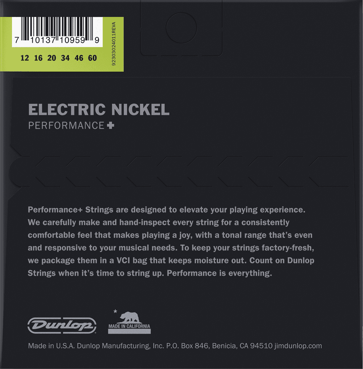 NICKEL PLATED STEEL ELECTRIC STRINGS NICKEL PLATED STEEL 12-60 SET