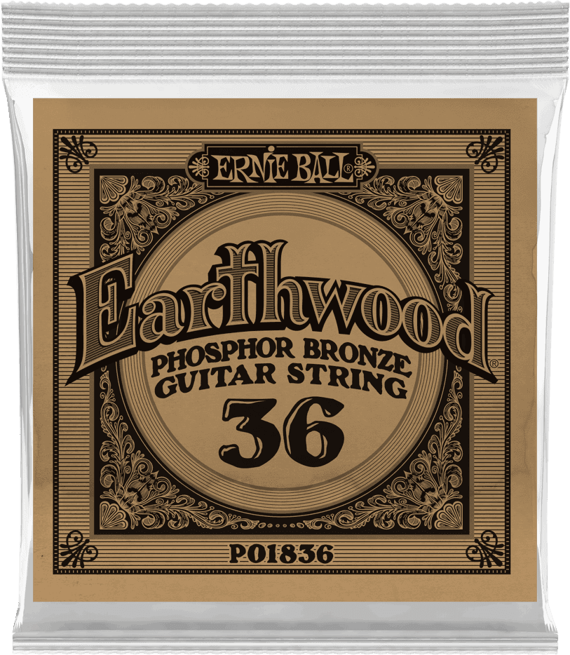 .036 EARTHWOOD PHOSPHOR BRONZE ACOUSTIC GUITAR STRINGS