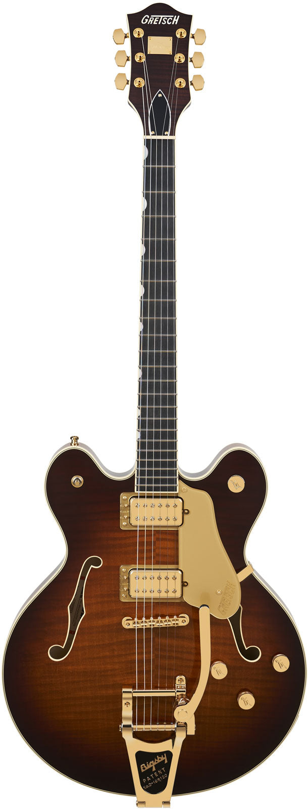 Broadkaster LX Gemaserter Mittelblock EBO Havana Burst