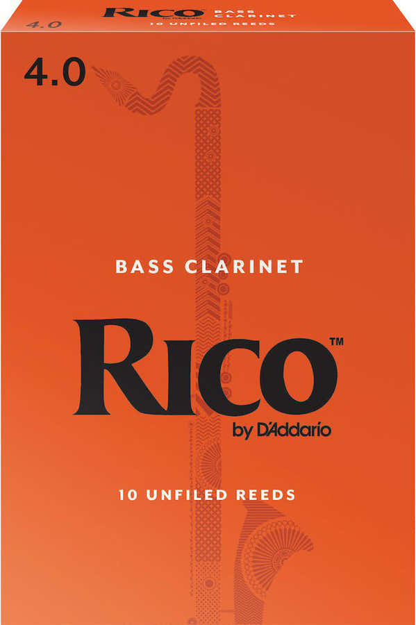 REA1040 - RICO BASS KLARINETTE BLTTER PAR  FORCE4 (BOX OF10)