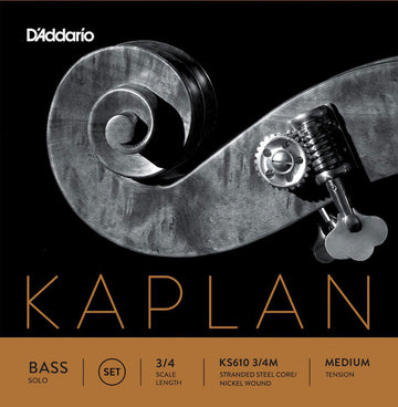 SET OF STRINGS FOR DOUBLE BASS 3/4 KAPLAN SOLO TENSION MEDIUM