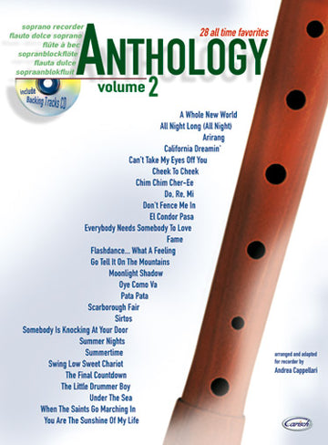 CAPPELLARI ANDREA - ANTHOLOGY VOL.2 + CD 28 ALL TIME FAVORITES - SOPRANO RECORDER