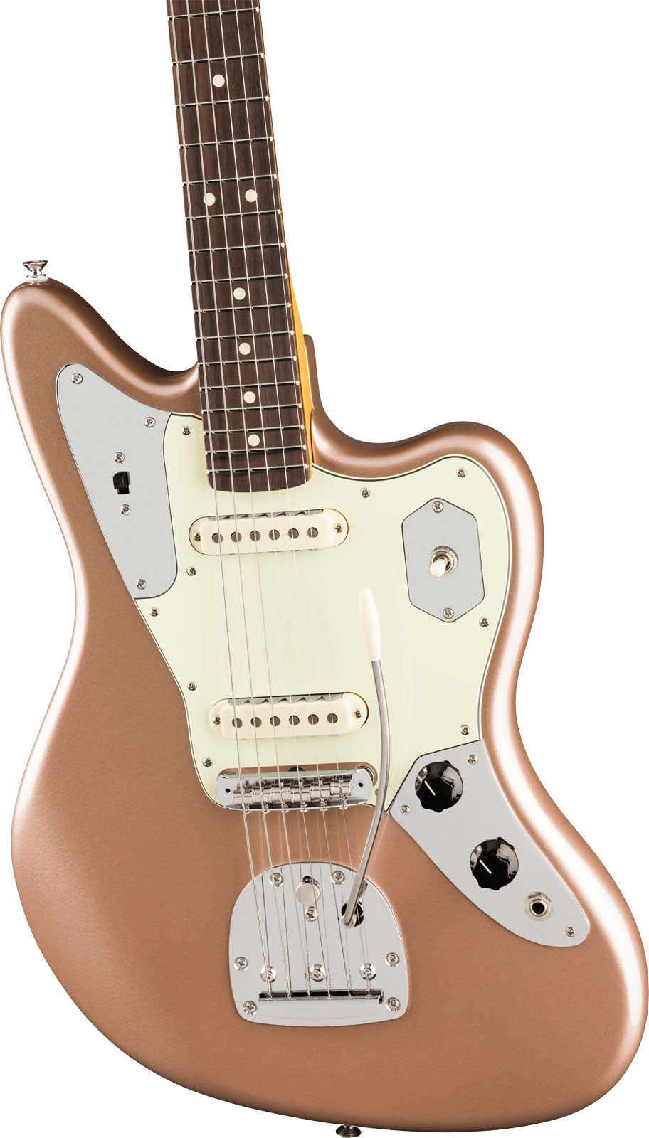 American Professional Classic Jaguar RW Verblasstes Firemist Gold