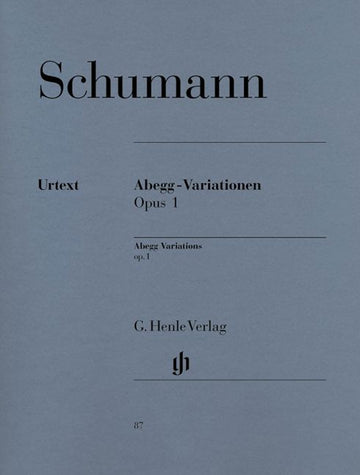 SCHUMANN R. - ABEGG VARIATIONS F MAJOR OP. 1