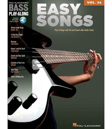 Bass Play Along Volume 34 Easy Songs B+ MP3 - Bass Guitar Tab
