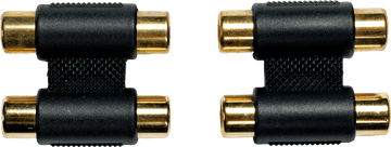 AD15 - ADAPTATEUR 2 RCA FEMELLE / 2 RCA FEMELLE (PAIRE)