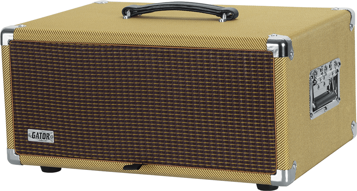 WOODEN RACK 4U VINTAGE AMP TWEED