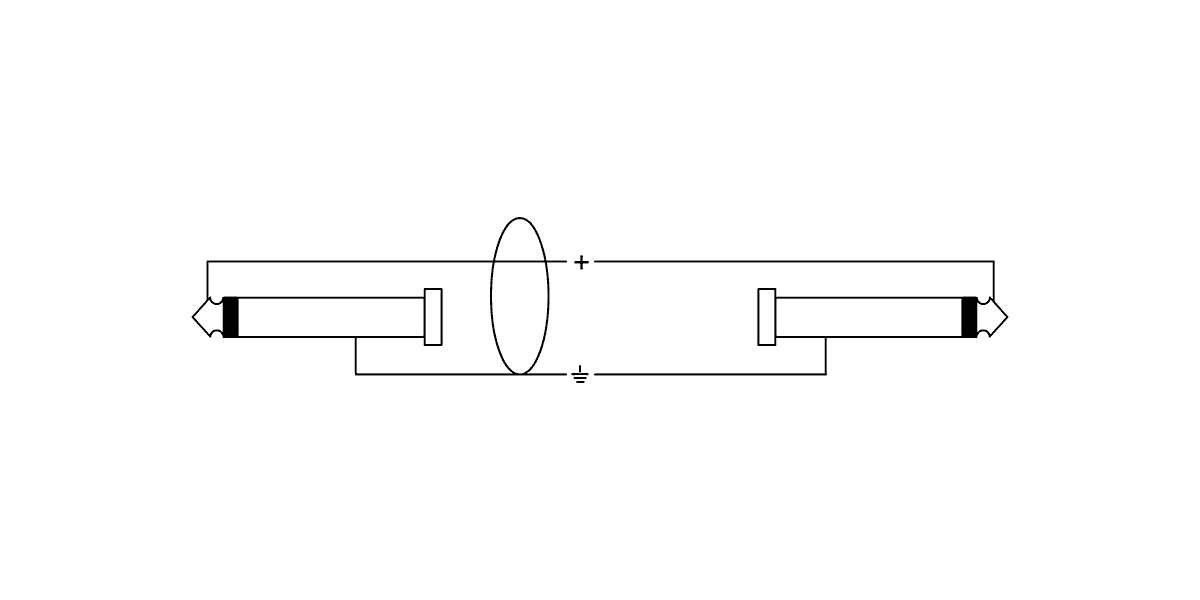 Flaches Gitarren-Patchkabel Mit Abgewinkelten Klinkensteckern 10 CM